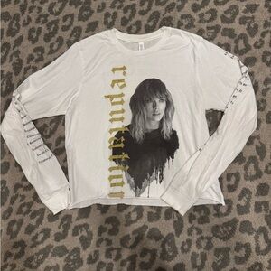 Taylor Swift Reputation L/S T-shirt cropped White M